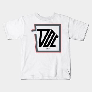 hip hop street lettering logotype red doc Kids T-Shirt